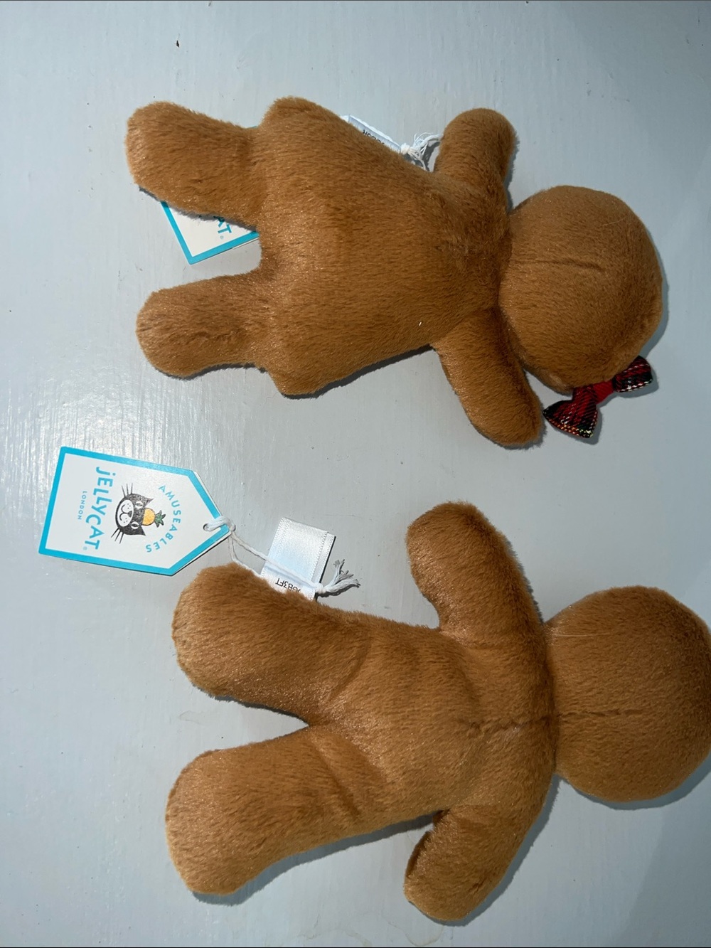 Jellycat jolly gingerbread Ruby and original Jolly gingerbread Fred. (Retired) - Picture 3 of 6